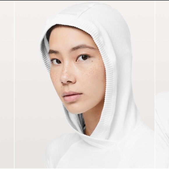 LULULEMON | White Rest Less Hoodie Long Sleeve Top - Picture 3 of 5